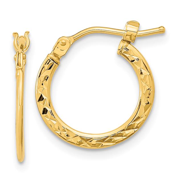 Gold Classics™ 14kt. Gold Polished Hoop Earrings