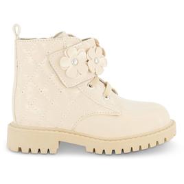 Little Girls Jessica Simpson Daria Flower Combat Boots