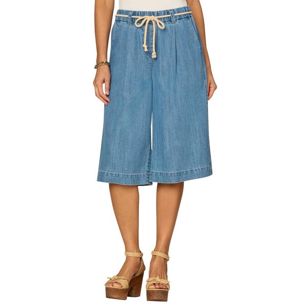 Womens Democracy "Ab" Leisure Skyrise Relaxed Rope Belt Shorts