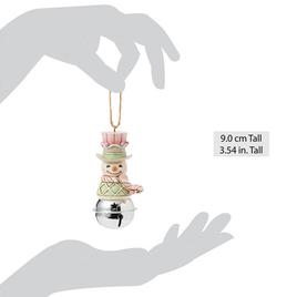 Jim Shore Heartwood Sweets Snowman Bell Christmas Ornament