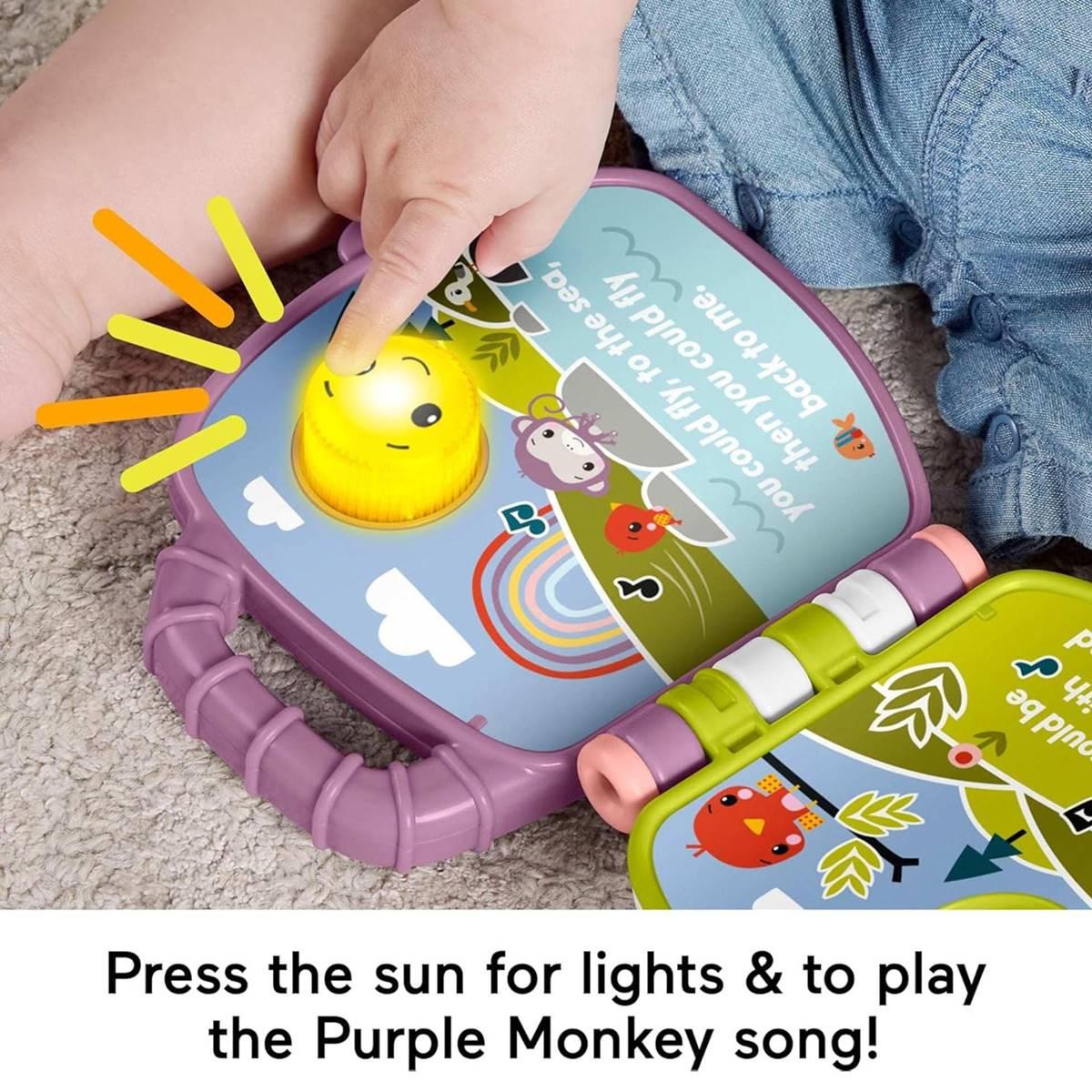 Fisher-Price® Purple Monkey Musical Storybook