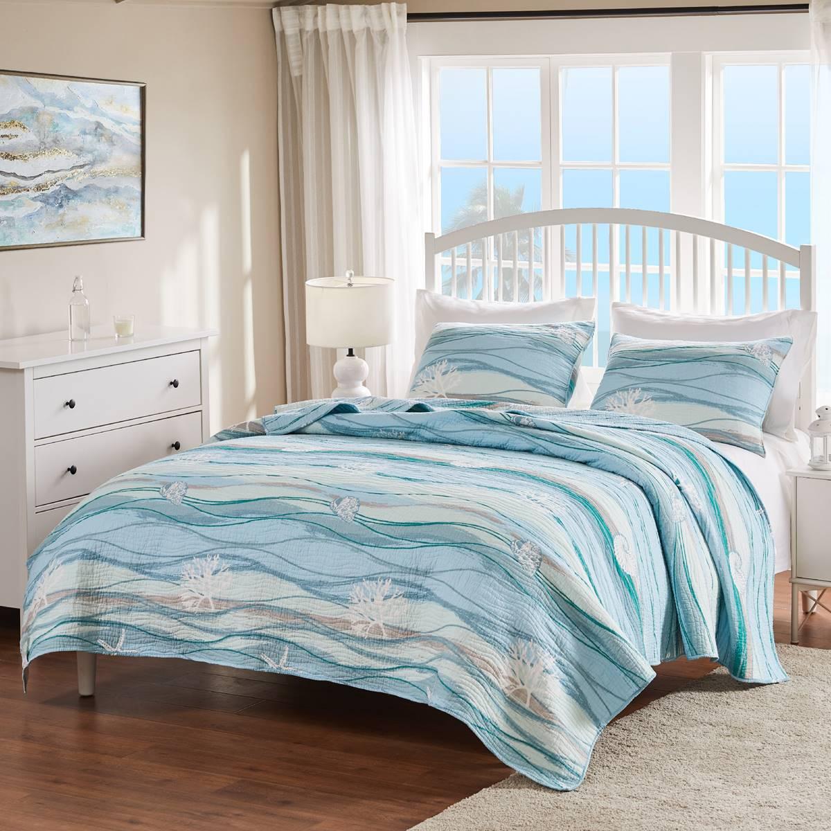 Greenland Home Fashions™ Maui Shorebirds Quilt Set w/ Pillows