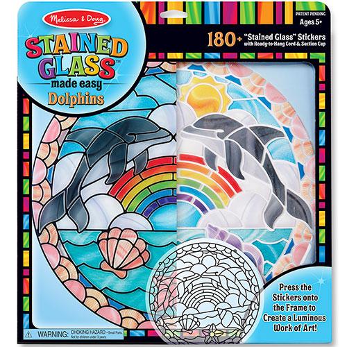 Melissa & Doug® Stained Glass - Dolphins