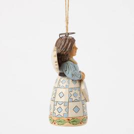 Jim Shore Quilt Angel Hanging Christmas Ornament