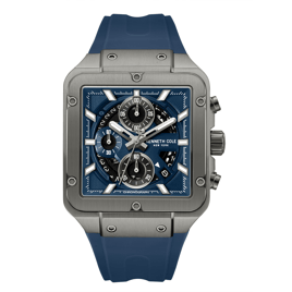 Mens Kenneth Cole New York(R) Chronograph Blue Watch - KCWGO0065501