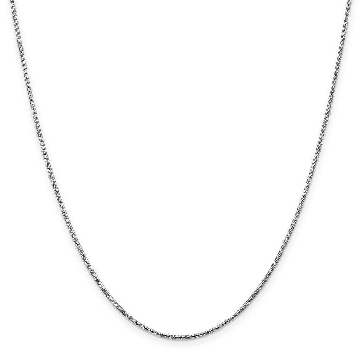 Gold Classics(tm) 1.1mm. 14k White Round Snake Chain Necklace