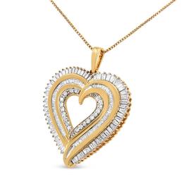 Haus of Brilliance Sterling Silver Diamond Composite Pendant