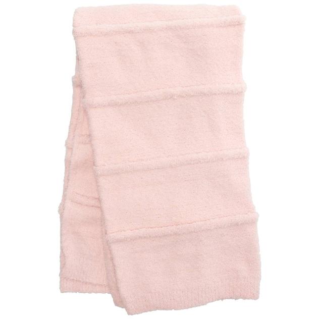 Blush Chenille Stripe Blanket