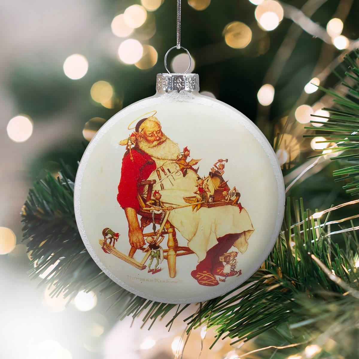 Northlight Seasonal Norman Rockwell Santa & His Helpers Ornament