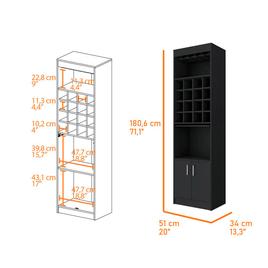 FM FURNITURE Kabul Kava Bar Cabinet