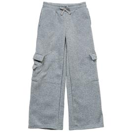 Girls (7-14) 1st Kiss® Wide Leg Cargo Sweatpants - Heather Grey