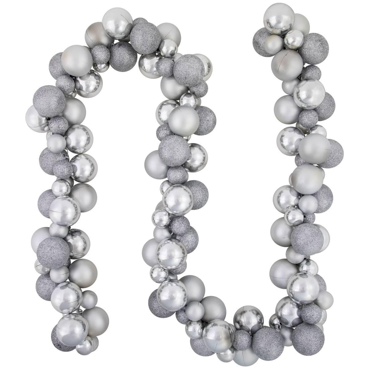 Northlight Seasonal 6ft. Shatterproof Silver Christmas Garland