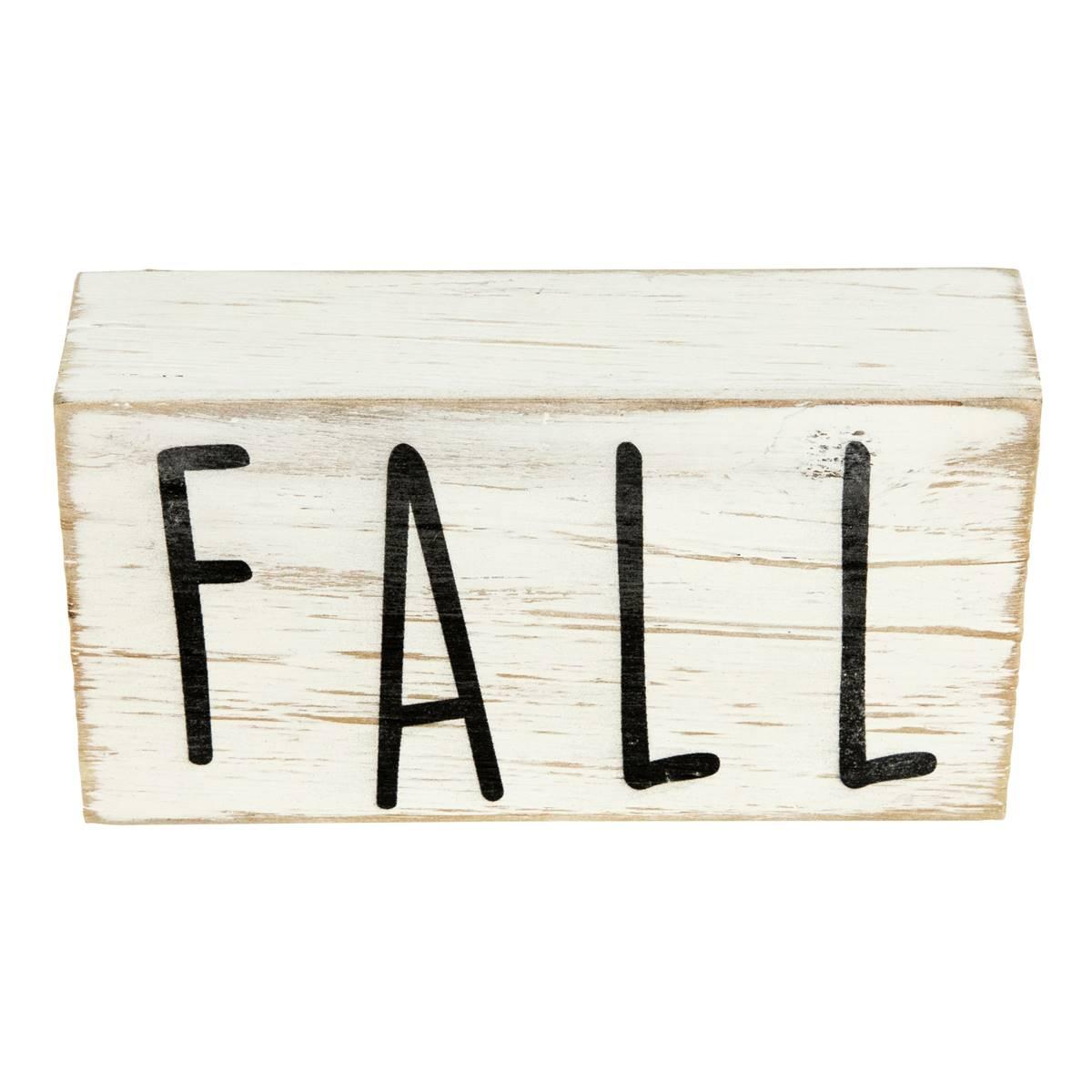 Northlight Seasonal 6in. Distressed Wood Autumn Harvest Fall Sign