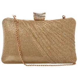 D''Margeaux East/West Kiss Lock Clutch with Chain