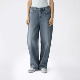 Juniors Celebrity Pink V Waist Baggy Wide Leg Low Rise Jeans
