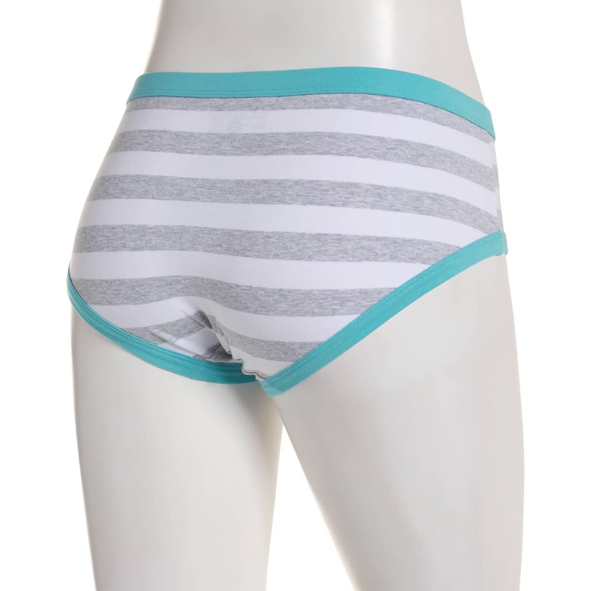 Womens St. Eve Self Binding Stripe Hipster Panties - 5164053GREY