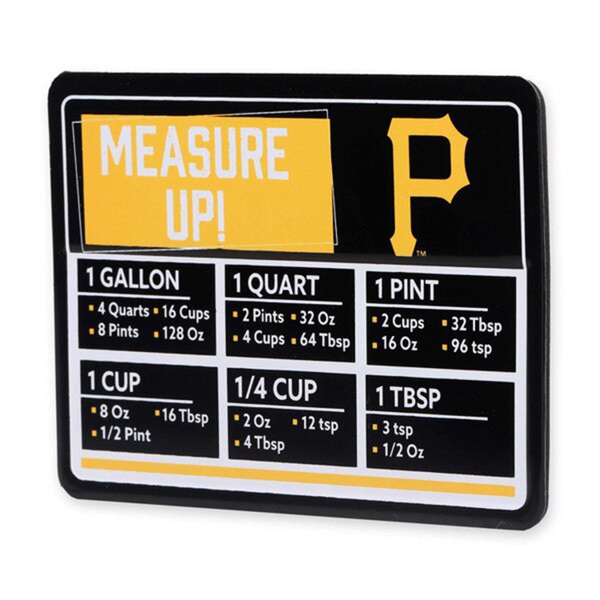 Open Road Pirates Embossed Metal Cooking Measurements Magnet