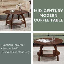 Convenience Concepts Aldrin Coffee Table with Shelf