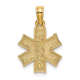 Unisex Gold Classics(tm) 14kt. Gold Medical Symbol Pendant