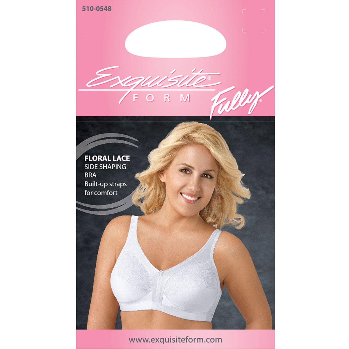 Womens Exquisite Form Fully® Side Shaping Wireless Lace Bra