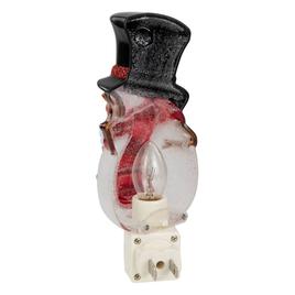 Northlight Seasonal Snowman w/ Black Top Hat Christmas Nightlight