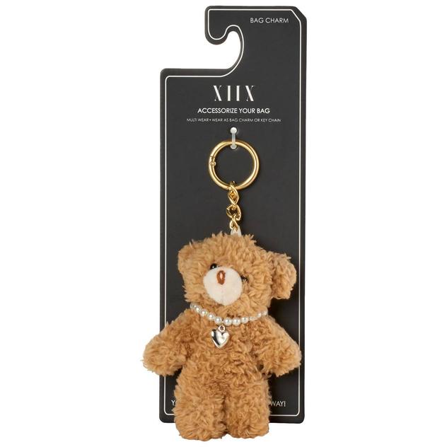 Girls Collection XIIX Pearl Heart Bear Bag Charm