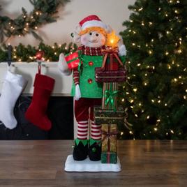 Northlight Seasonal 30in. Animated Elf Musical Christmas Figure