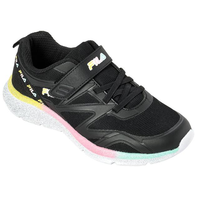 Kids Fila Galaxia 5 Strap Athletic Sneakers