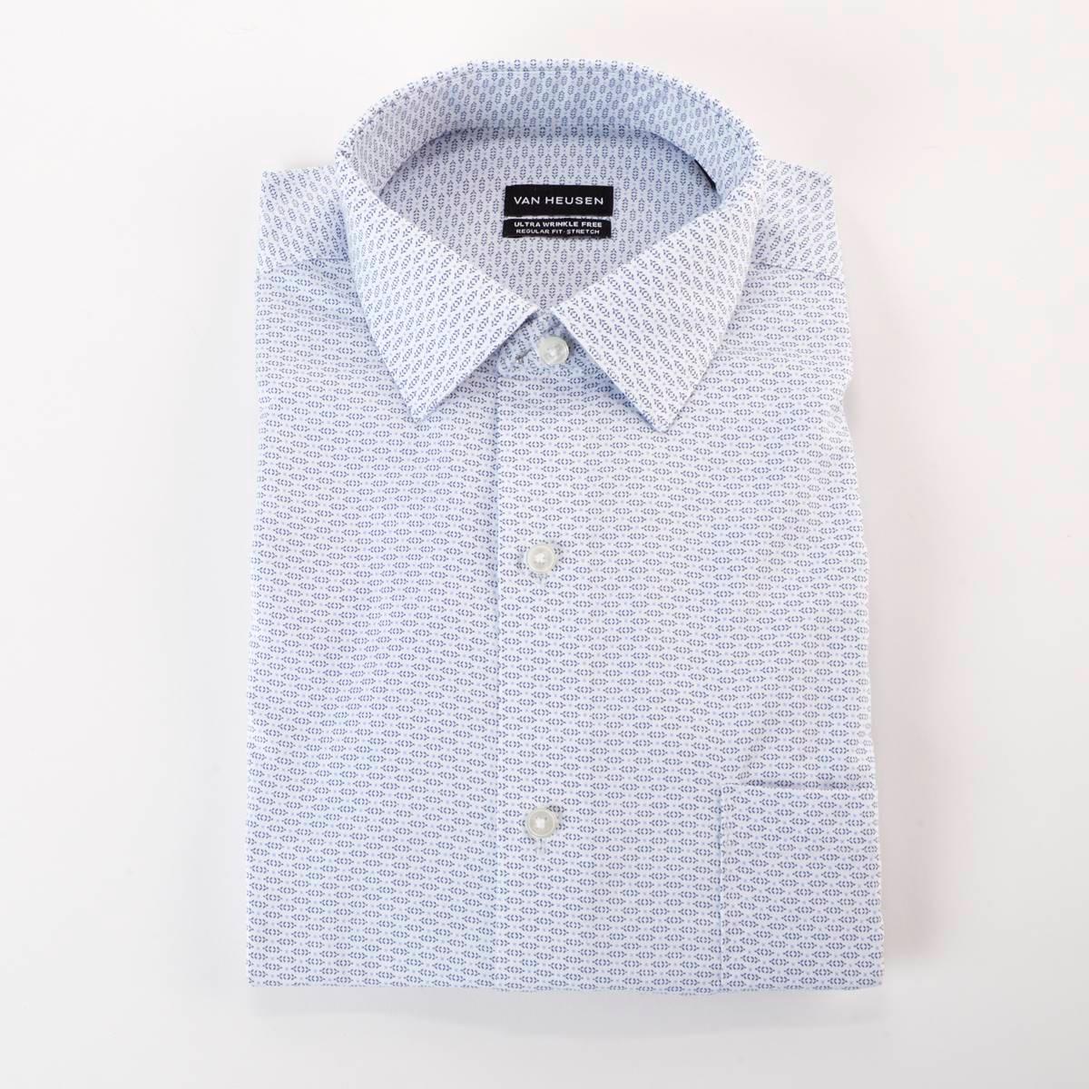 Mens Van Heusen(R) Ultra Wrinkle Free Dress Shirt - Sea Blue