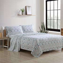 Eddie Bauer Tossed Snowflake Cotton Flannel Sheet Set
