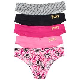 Juniors Juicy Couture 5pk. Logo Bikini Pantie JC9213-5PKDM