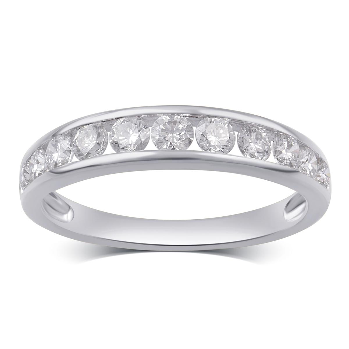 Nova Star(R) Sterling Silver 1ctw. Lab Grown Diamond Band Ring