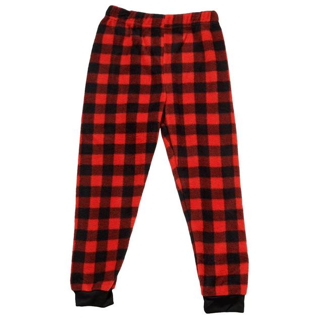 Boys (4-7) Buffalo Check Pajama Pants - Red