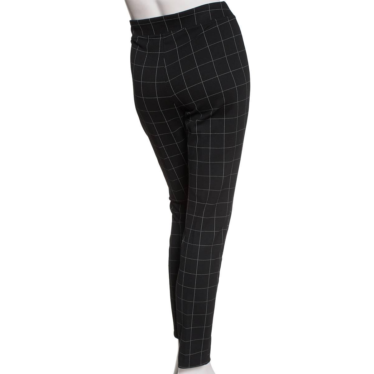 Petite Zac & Rachel Compression Plaid Casual Pants