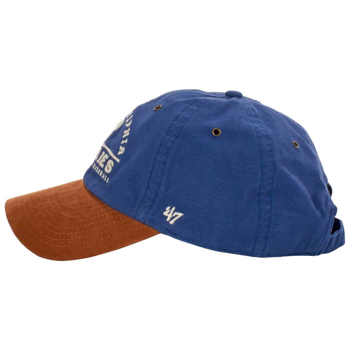 Mens ''47 Brand MLB Phillies Windham Suede Clean Up Cap
