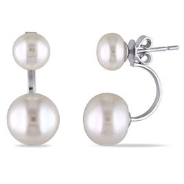 Gemstone Classics(tm) Pearl Earrings with Jackets