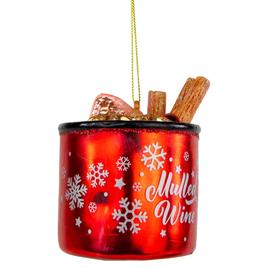 Northlight Seasonal 3.75in. Mulled Wine Glass Christmas Ornament