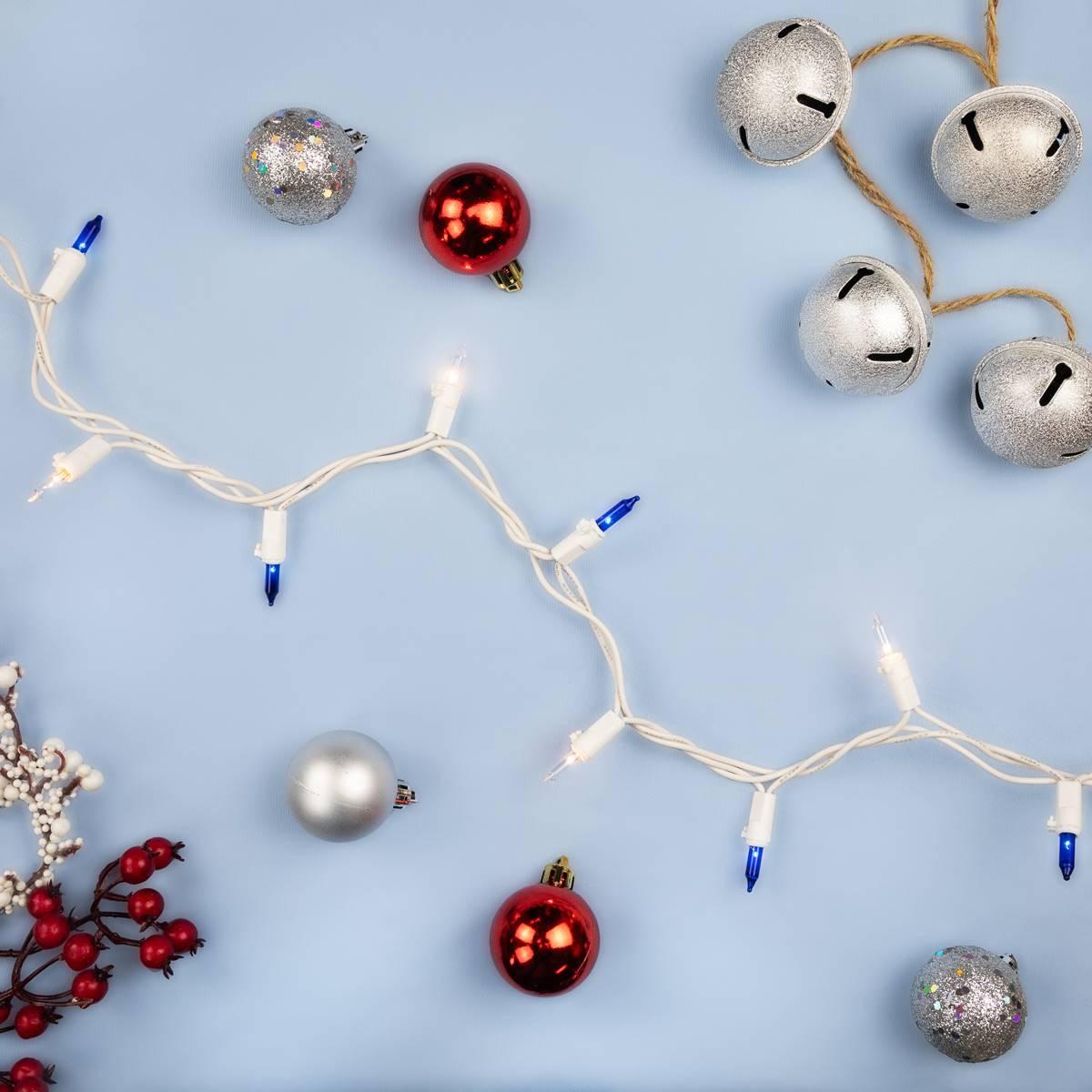 Northlight Seasonal 21.5ft. Blue & Clear Christmas Lights