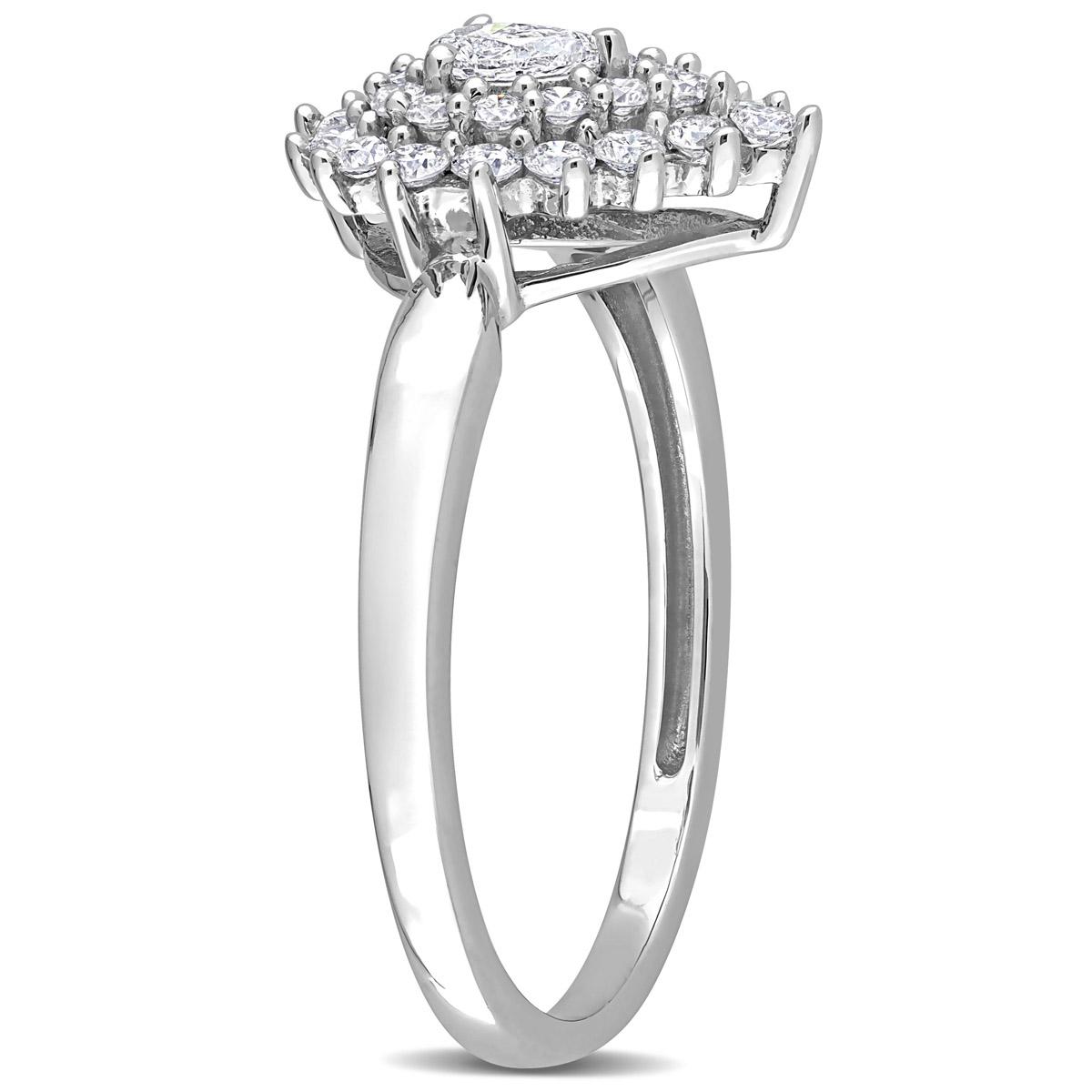 Diamond Classics™ 14kt. White Gold 1/2ctw. Diamond Teardrop Ring