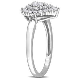 Diamond Classics™ 14kt. White Gold 1/2ctw. Diamond Teardrop Ring
