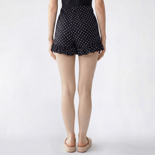 Juniors Derek Heart High Rise Bow Tie Ruffle Wrap Skort