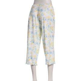 Petite Jessica Simpson Floral Citrus Lettuce Edge Pajama Capris
