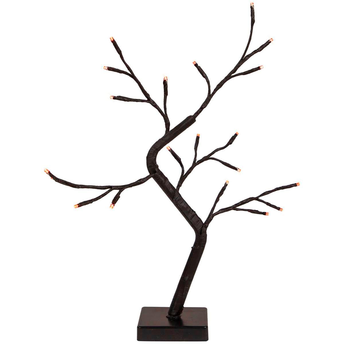 Northlight Seasonal 15in. LED Black Weeping Halloween Twig Tree