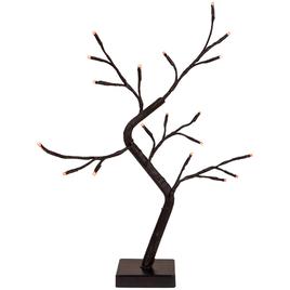 Northlight Seasonal 15in. LED Black Weeping Halloween Twig Tree