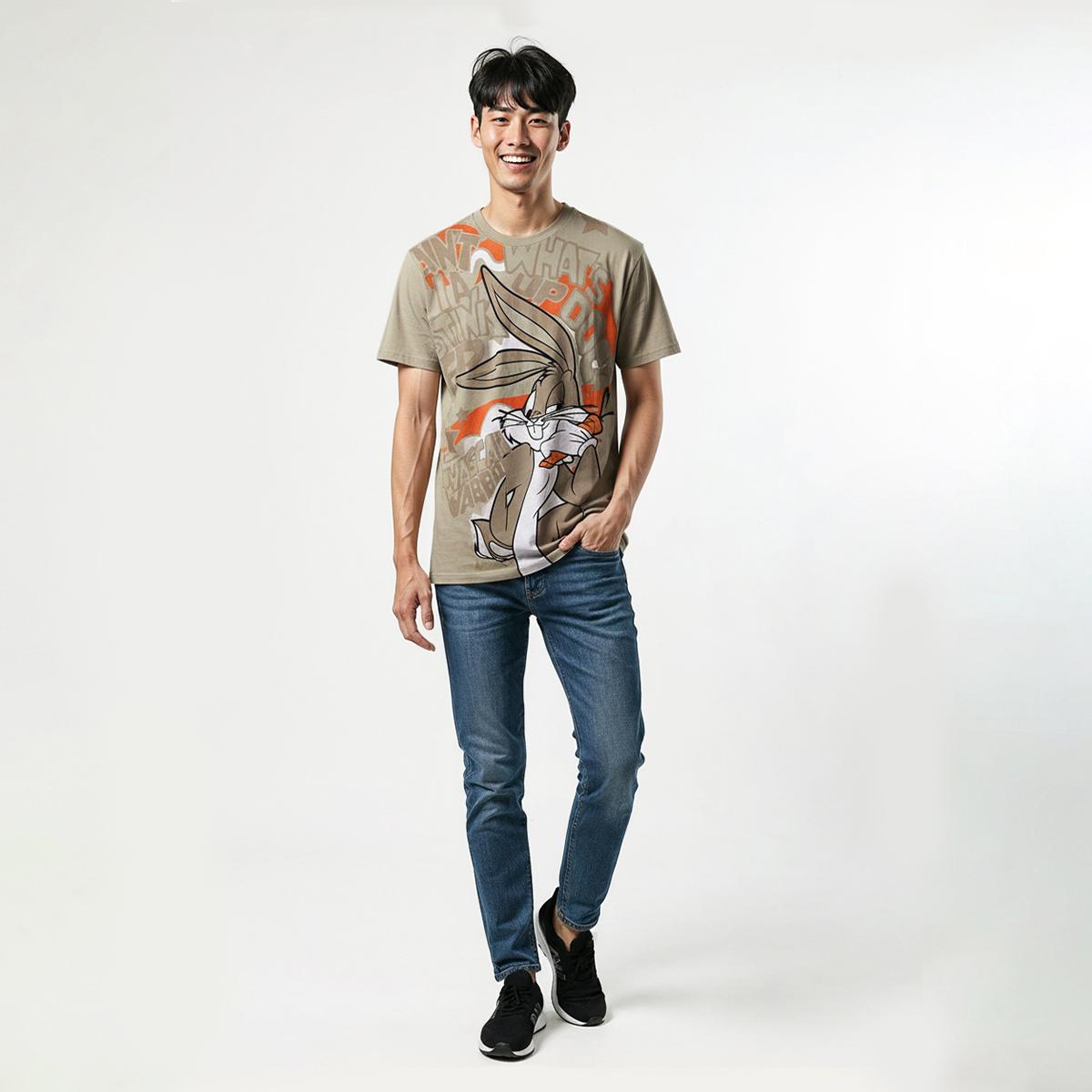 Young Mens SOUTHPOLE Bugs Bunny Bunny & Carrot Tee