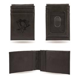Mens NHL Pittsburgh Penguins Faux Leather Front Pocket Wallet
