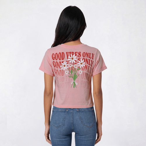 Juniors Attitude Not Included Daisey Pocket Embroidered Tee