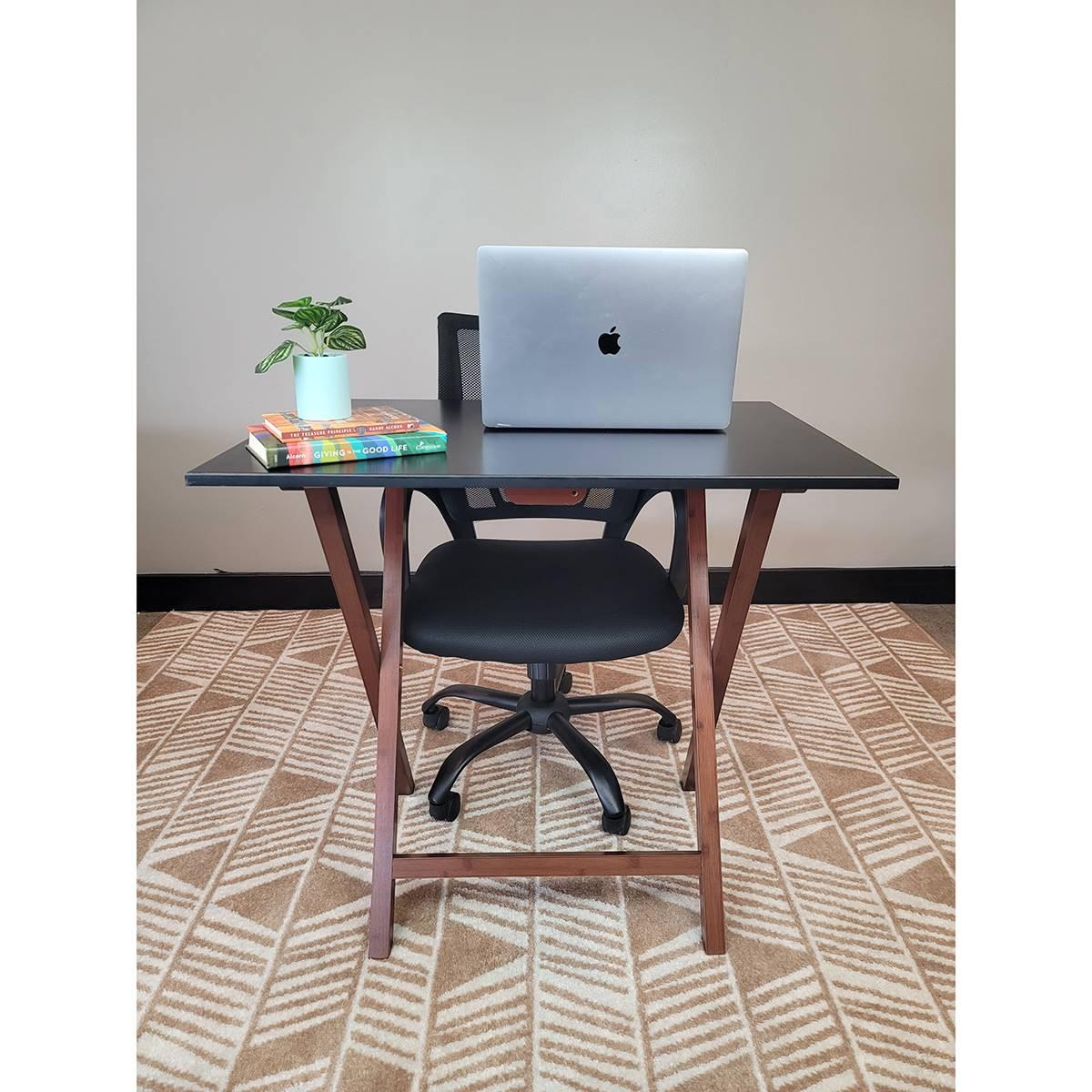 eccostyle™ Solid Bamboo Frame Folding Desk