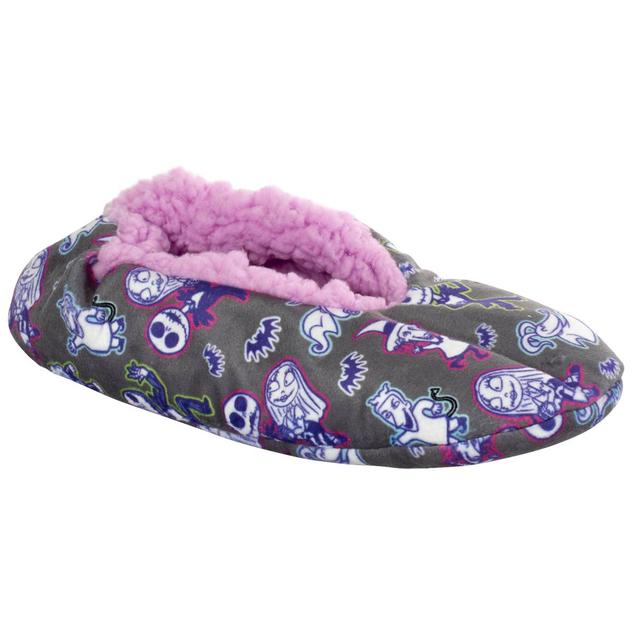 Womens Fuzzy Babba Nightmare Before Christmas Slippers