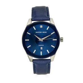 Mens Geoffrey Beene(R) Genuine Diamond Strap Watch-GBA0009SL